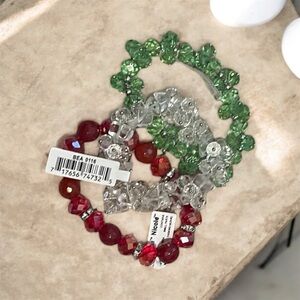 Christmas Colored Bracelets -NWT